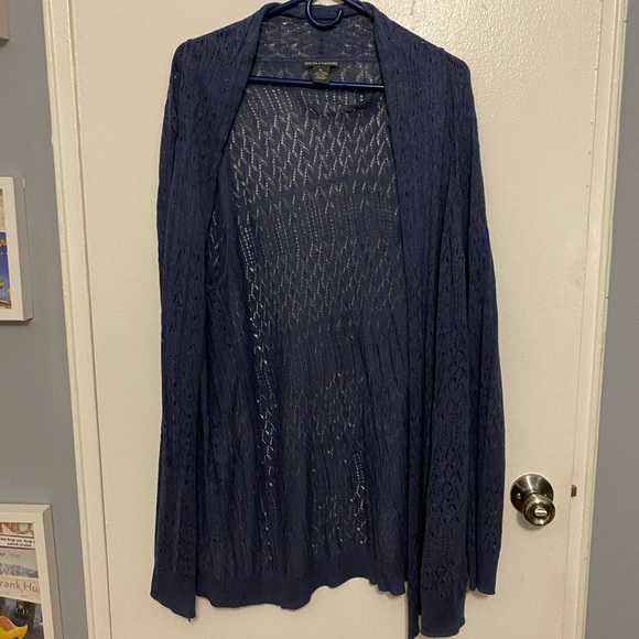 Chelsea & Theodore Tops - Chelsea & Theodore Navy Blue Cardigan